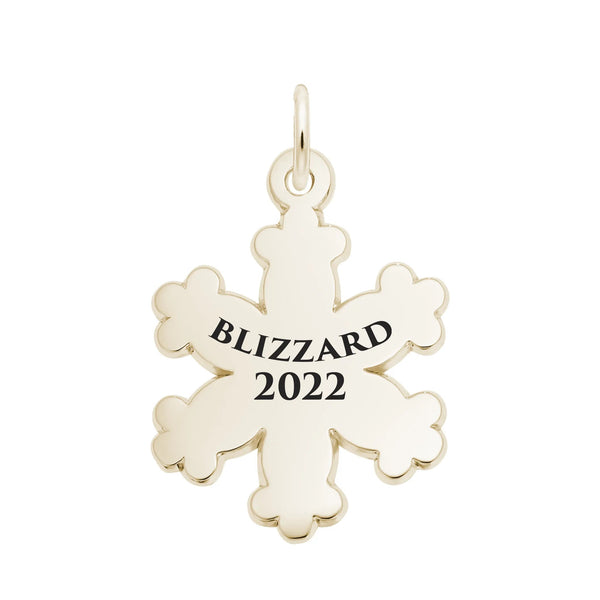 Rembrandt Charms - Blizzard 2022 Snowflake Charm - 2098 Rembrandt Charms Charm Birmingham Jewelry 