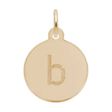 Rembrandt Charms - Block Initial Disc Charm-Letter B - 1895-002 Rembrandt Charms Charm Birmingham Jewelry 