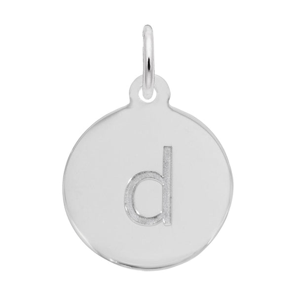 Rembrandt Charms - Block Initial Disc Charm-Letter D - 1895-004 Rembrandt Charms Charm Birmingham Jewelry 