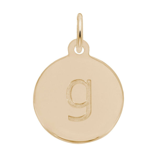 Rembrandt Charms - Block Initial Disc Charm-Letter G - 1895-007 Rembrandt Charms Charm Birmingham Jewelry 