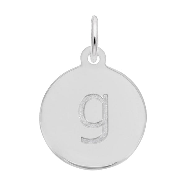 Rembrandt Charms - Block Initial Disc Charm-Letter G - 1895-007 Rembrandt Charms Charm Birmingham Jewelry 