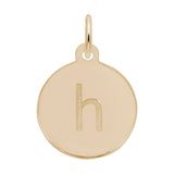 Rembrandt Charms - Block Initial Disc Charm-Letter H - 1895-008 Rembrandt Charms Charm Birmingham Jewelry 