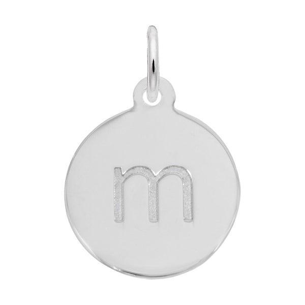 Rembrandt Charms - Block Initial Disc Charm-Letter M - 1895-013 Rembrandt Charms Charm Birmingham Jewelry 