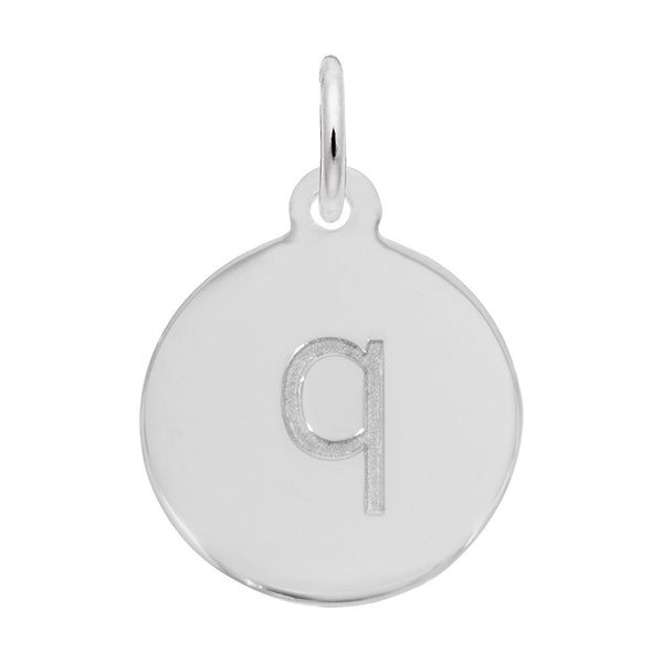 Rembrandt Charms - Block Initial Disc Charm-Letter Q - 1895-017 Rembrandt Charms Charm Birmingham Jewelry 