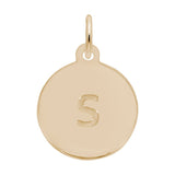 Rembrandt Charms - Block Initial Disc Charm-Letter S - 1895-019 Rembrandt Charms Charm Birmingham Jewelry 