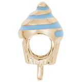 Rembrandt Charms - Blue Swirl Cupcake Charmdrop - 9187-002 Rembrandt Charms Charm Birmingham Jewelry 
