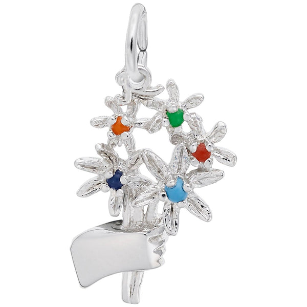 Rembrandt Charms - Bouquet of Flowers Charm - 4507 Rembrandt Charms Charm Birmingham Jewelry 