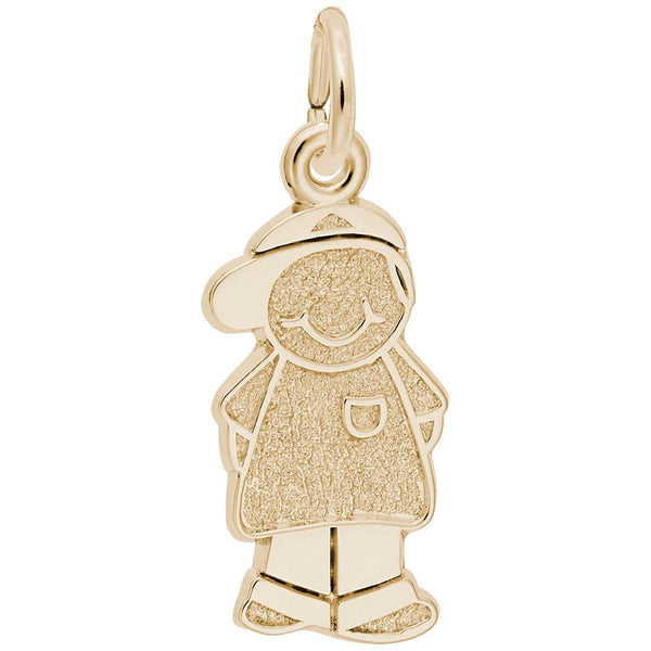 Rembrandt Charms - Boy with Baseball Cap Charm - 8423 Rembrandt Charms Charm Birmingham Jewelry 