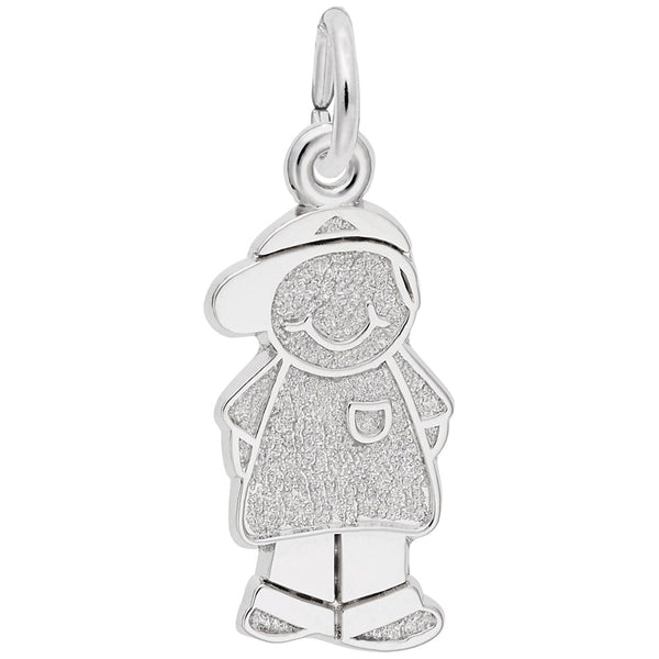 Rembrandt Charms - Boy with Baseball Cap Charm - 8423 Rembrandt Charms Charm Birmingham Jewelry 