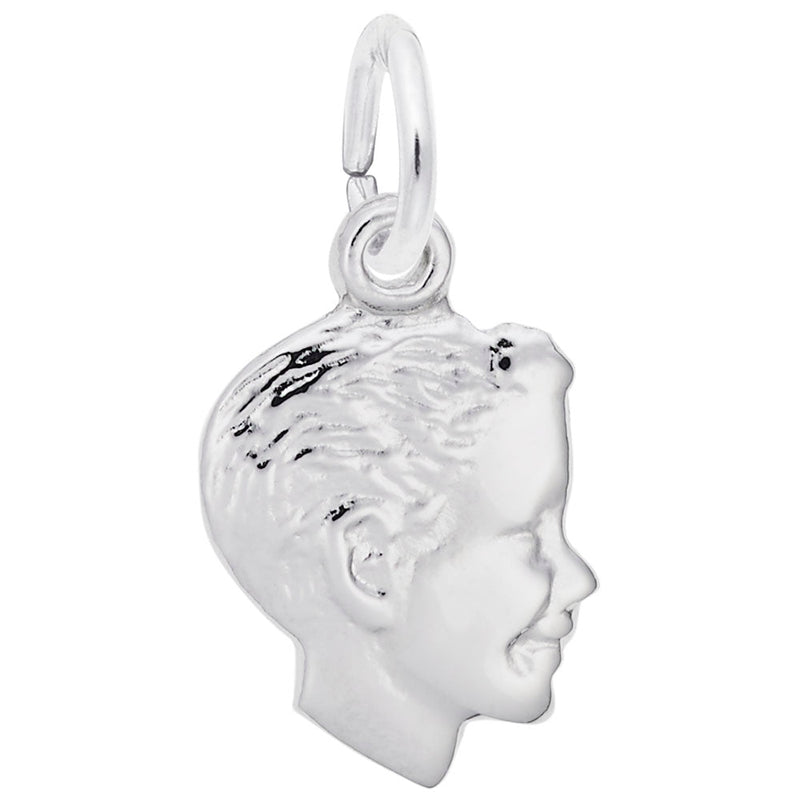 Rembrandt Charms - Boy’s Head Accent Charm - 6042 Rembrandt Charms Charm Birmingham Jewelry 