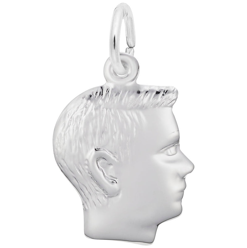 Rembrandt Charms - Boy’s Head Charm - 0513 Rembrandt Charms Charm Birmingham Jewelry 