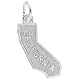 Rembrandt Charms - California Map Charm - 3294 Rembrandt Charms Charm Birmingham Jewelry 