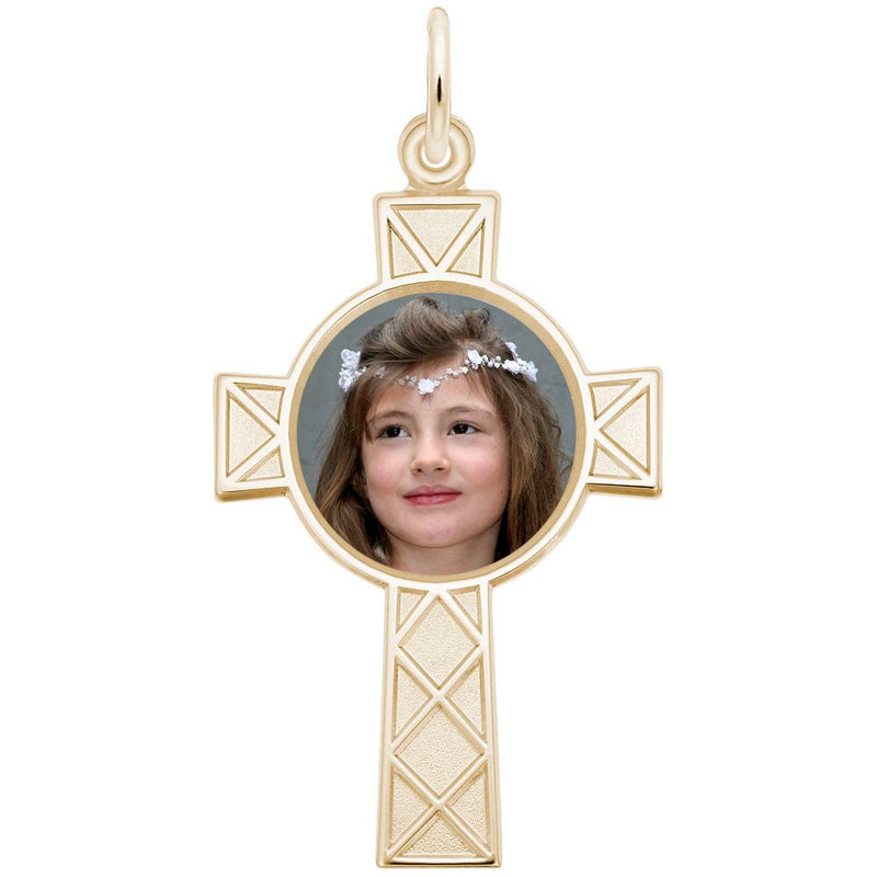 Rembrandt Charms - Celtic Cross Photoart Charm - 8622 Rembrandt Charms Charm Birmingham Jewelry 