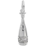Rembrandt Charms - Champagne Bottle Charm - 8257 Rembrandt Charms Charm Birmingham Jewelry 