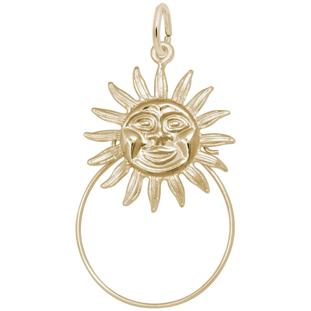 Rembrandt Charms - Charm Holder Sunburst - 6486 Rembrandt Charms Charm Birmingham Jewelry 