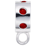 Rembrandt Charms - Charmdrop Red Stones - 9150-007 Rembrandt Charms Charm Birmingham Jewelry 