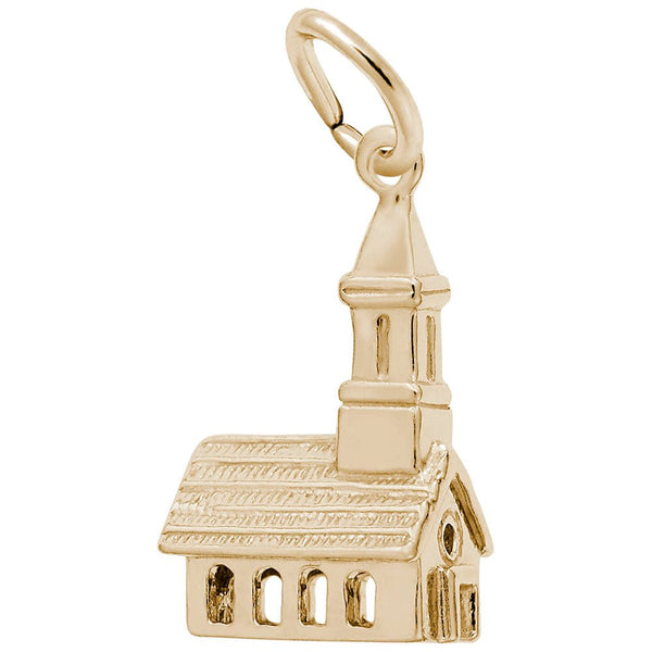 Rembrandt Charms - Church Charm - 0242 Rembrandt Charms Charm Birmingham Jewelry 