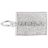 Rembrandt Charms - Colorado Map Charm - 3295 Rembrandt Charms Charm Birmingham Jewelry 