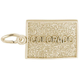 Rembrandt Charms - Colorado Map Charm - 3295 Rembrandt Charms Charm Birmingham Jewelry 