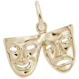 Rembrandt Charms - Comedy & Tragedy Masks Charm - 2123 Rembrandt Charms Charm Birmingham Jewelry 