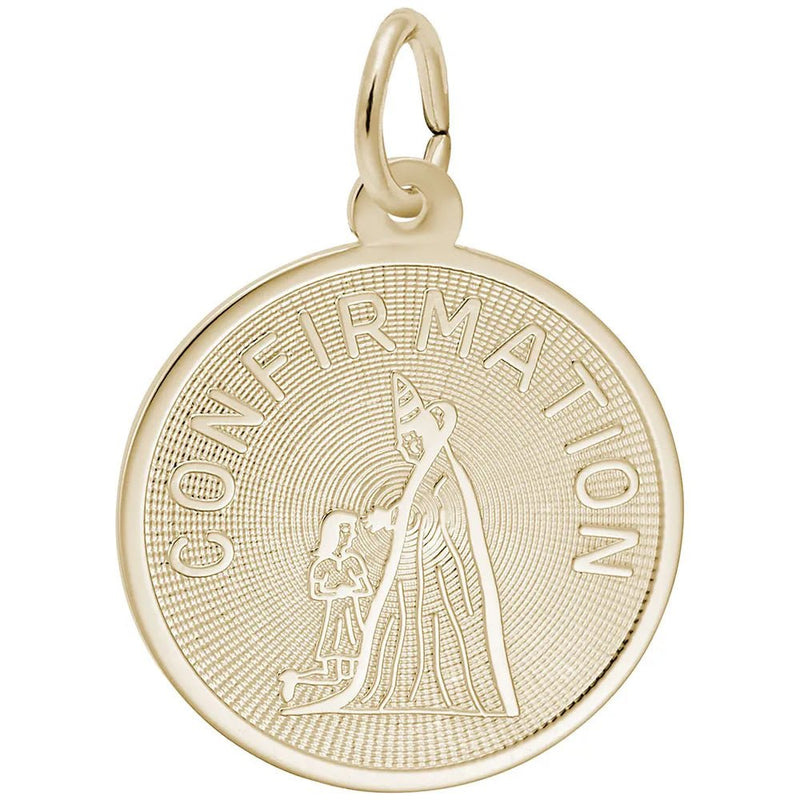 Rembrandt Charms - Confirmation Disc Charm - 7807 Rembrandt Charms Charm Birmingham Jewelry 
