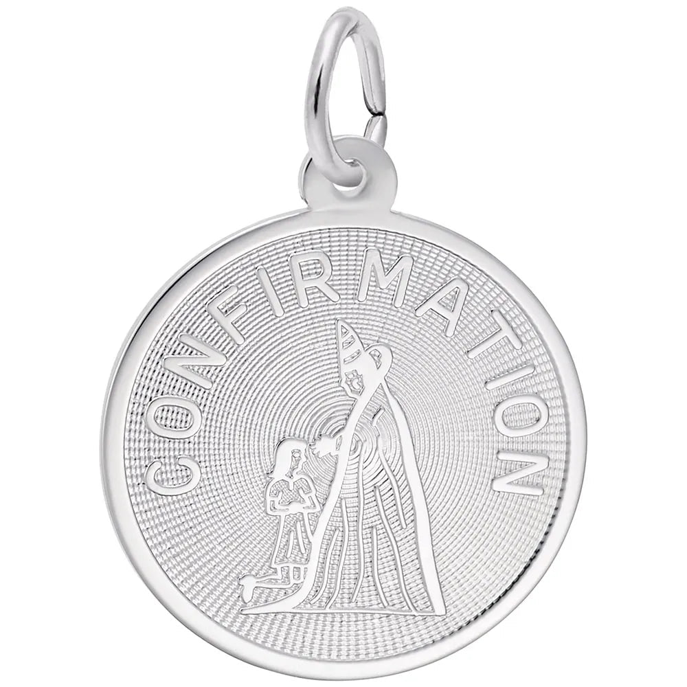 Rembrandt Charms - Confirmation Disc Charm - 7807 Rembrandt Charms Charm Birmingham Jewelry 