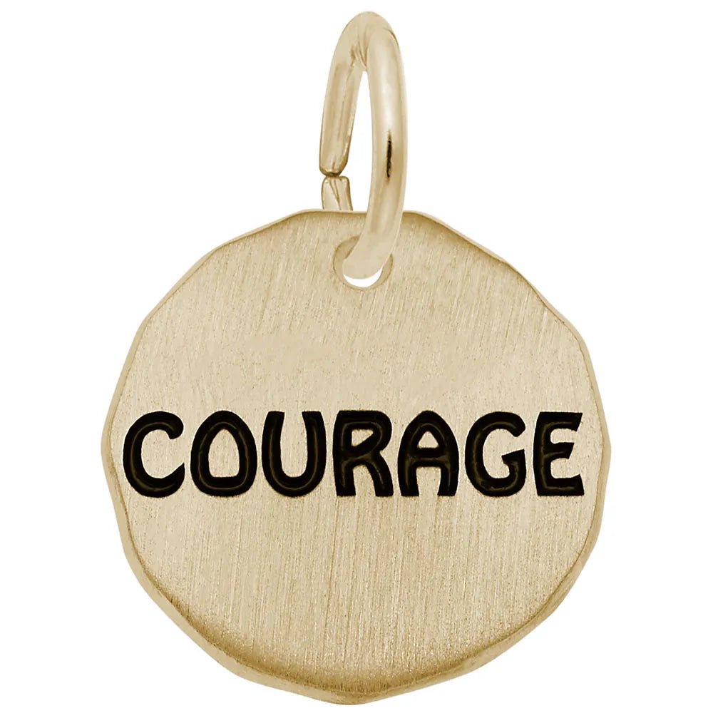Rembrandt Charms - Courage Tag Charm - 1630 Rembrandt Charms Charm Birmingham Jewelry 