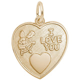 Rembrandt Charms - Cupid I Love You Heart Charm - 4064 Rembrandt Charms Charm Birmingham Jewelry 