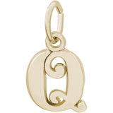 Rembrandt Charms - Curly Initial Accent Charm - 4765 "10K GOLD" Rembrandt Charms Charm Birmingham Jewelry 