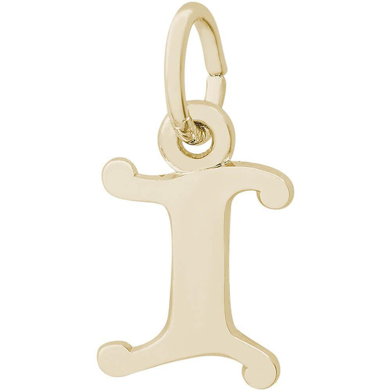 Rembrandt Charms - Curly Initial Accent Charm - 4765 "10K GOLD" Rembrandt Charms Charm Birmingham Jewelry 