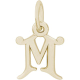 Rembrandt Charms - Curly Initial Accent Charm - 4765 "10K GOLD" Rembrandt Charms Charm Birmingham Jewelry 