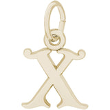 Rembrandt Charms- Curly Initial Accent Charm - 4765 "14K GOLD" Rembrandt Charms Charm Birmingham Jewelry 