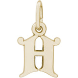 Rembrandt Charms- Curly Initial Accent Charm - 4765 "14K GOLD" Rembrandt Charms Charm Birmingham Jewelry 