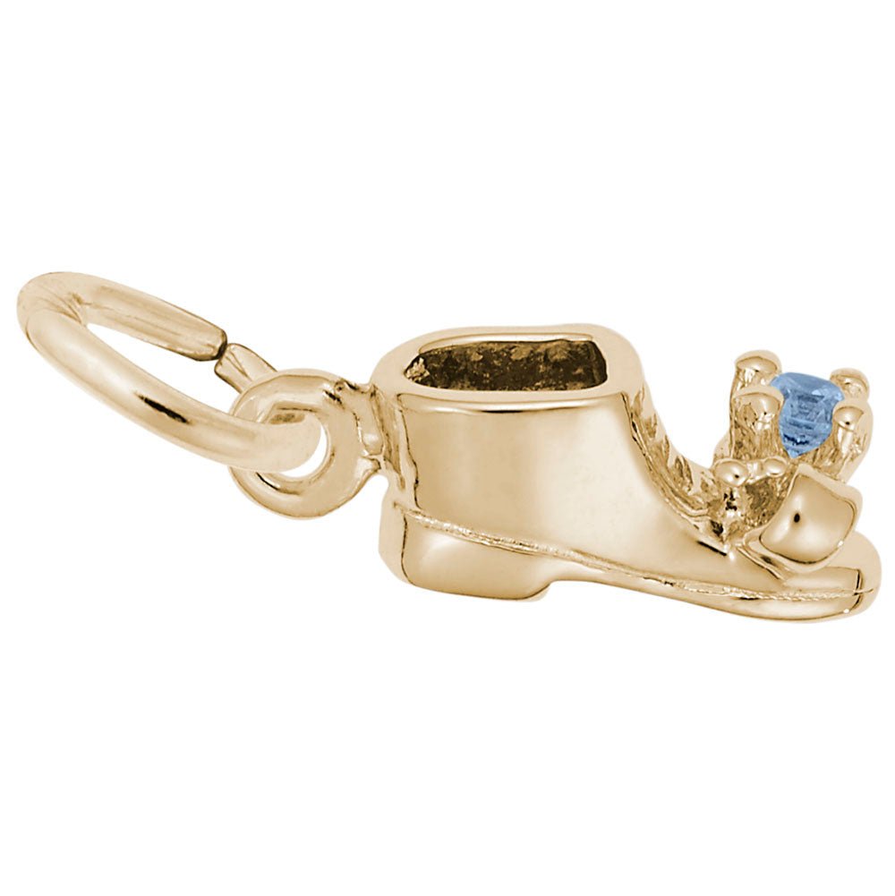 Rembrandt Charms - December Baby Bootie Charm - 0473-012 Rembrandt Charms Charm Birmingham Jewelry 