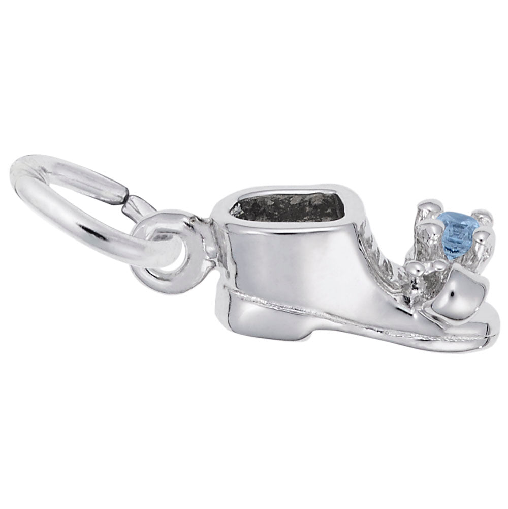 Rembrandt Charms - December Baby Bootie Charm - 0473-012 Rembrandt Charms Charm Birmingham Jewelry 