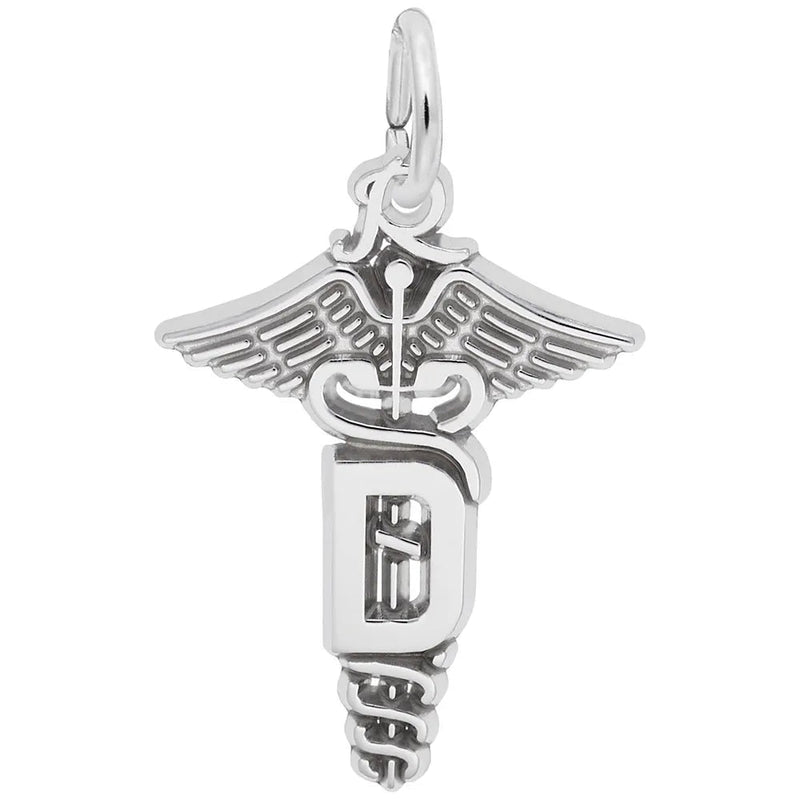 Rembrandt Charms - Dental Caduceus Charm - 8331 Rembrandt Charms Charm Birmingham Jewelry 