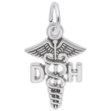 Rembrandt Charms - Dental Hygienist Caduceus Charm - 3672 Rembrandt Charms Charm Birmingham Jewelry 