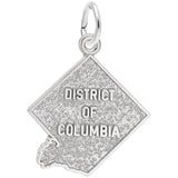 Rembrandt Charms - District of Columbia Map Charm - 3852 Rembrandt Charms Charm Birmingham Jewelry 