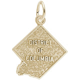 Rembrandt Charms - District of Columbia Map Charm - 3852 Rembrandt Charms Charm Birmingham Jewelry 