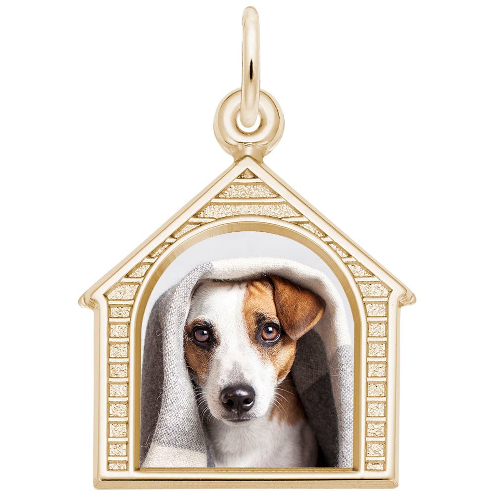 Rembrandt Charms - Dog House Photoart Charm - 8619 Rembrandt Charms Charm Birmingham Jewelry 