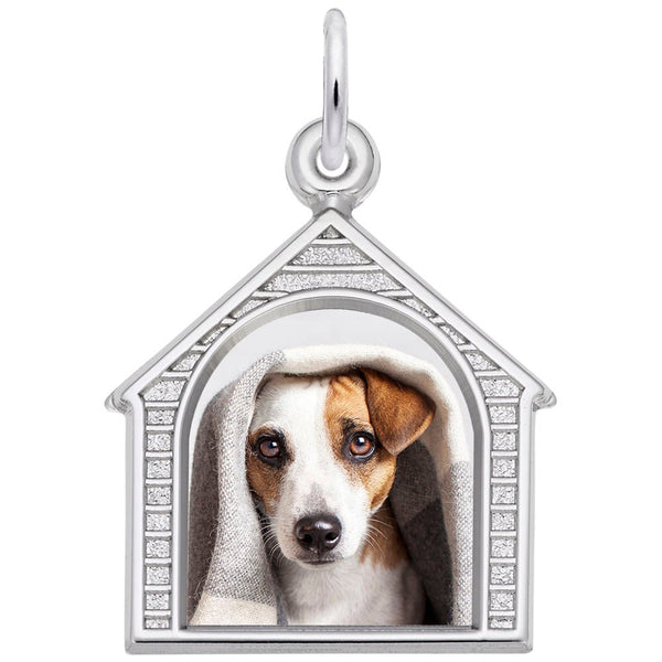 Rembrandt Charms - Dog House Photoart Charm - 8619 Rembrandt Charms Charm Birmingham Jewelry 