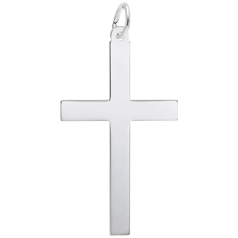 Rembrandt Charms - Extra Large Plain Cross Charm - 4907 Rembrandt Charms Charm Birmingham Jewelry 