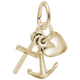 Rembrandt Charms - Faith, Hope, Charity Accent Charm - 0908 Rembrandt Charms Charm Birmingham Jewelry 