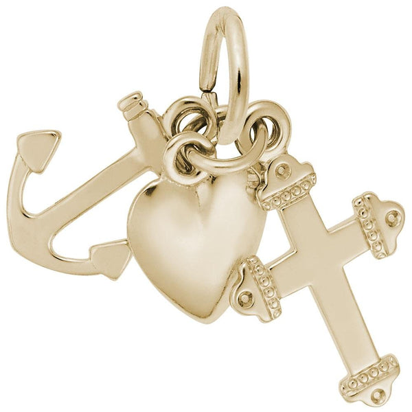 Rembrandt Charms - Faith, Hope, Charity Charm - 0541 Rembrandt Charms Charm Birmingham Jewelry 