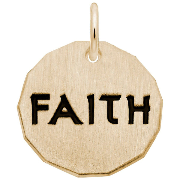 Rembrandt Charms - Faith Tag Charm - 8438 Rembrandt Charms Charm Birmingham Jewelry 