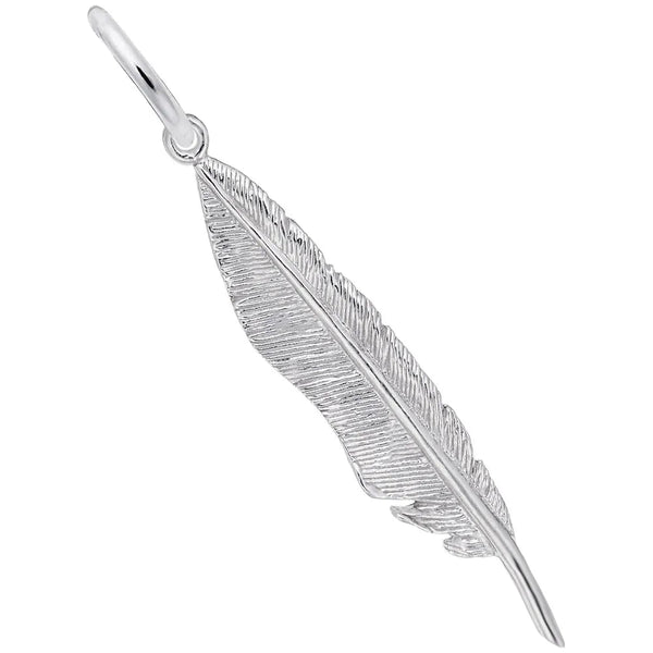 Rembrandt Charms - Feather Charm - 6589 Rembrandt Charms Charm Birmingham Jewelry 