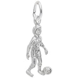 Rembrandt Charms - Female Soccer Player Charm - 3372 Rembrandt Charms Charm Birmingham Jewelry 