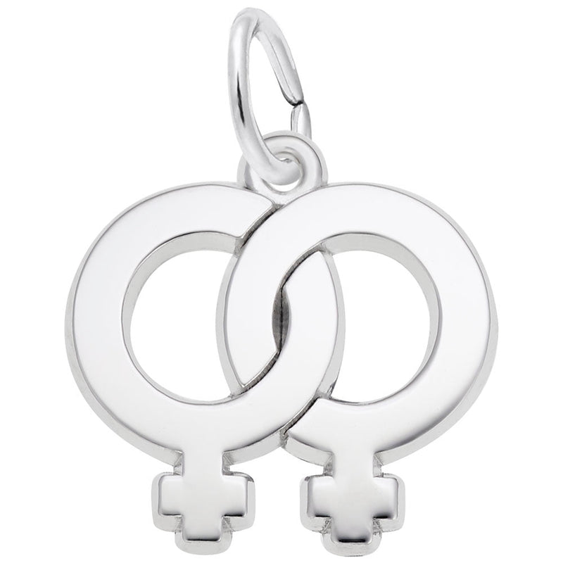 Rembrandt Charms - Female Twins Charm - 3053 Rembrandt Charms Charm Birmingham Jewelry 