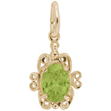 Rembrandt Charms - Filigree August Stone Charm - 4764-008 Rembrandt Charms Charm Birmingham Jewelry 