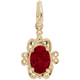 Rembrandt Charms - Filigree January Stone Charm - 4764-001 Rembrandt Charms Charm Birmingham Jewelry 